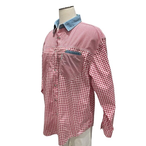 Vintage Graphite Jeanswear Checkered Shirt L Rodeo Western Festival Country - Picture 8 of 10